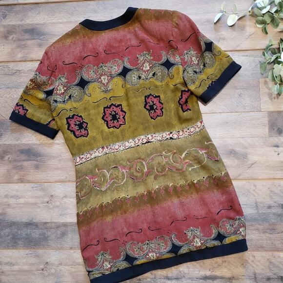 Vintage Ann Tobias Button Front Indigo Jacket Size 8 - Picture 2 of 12